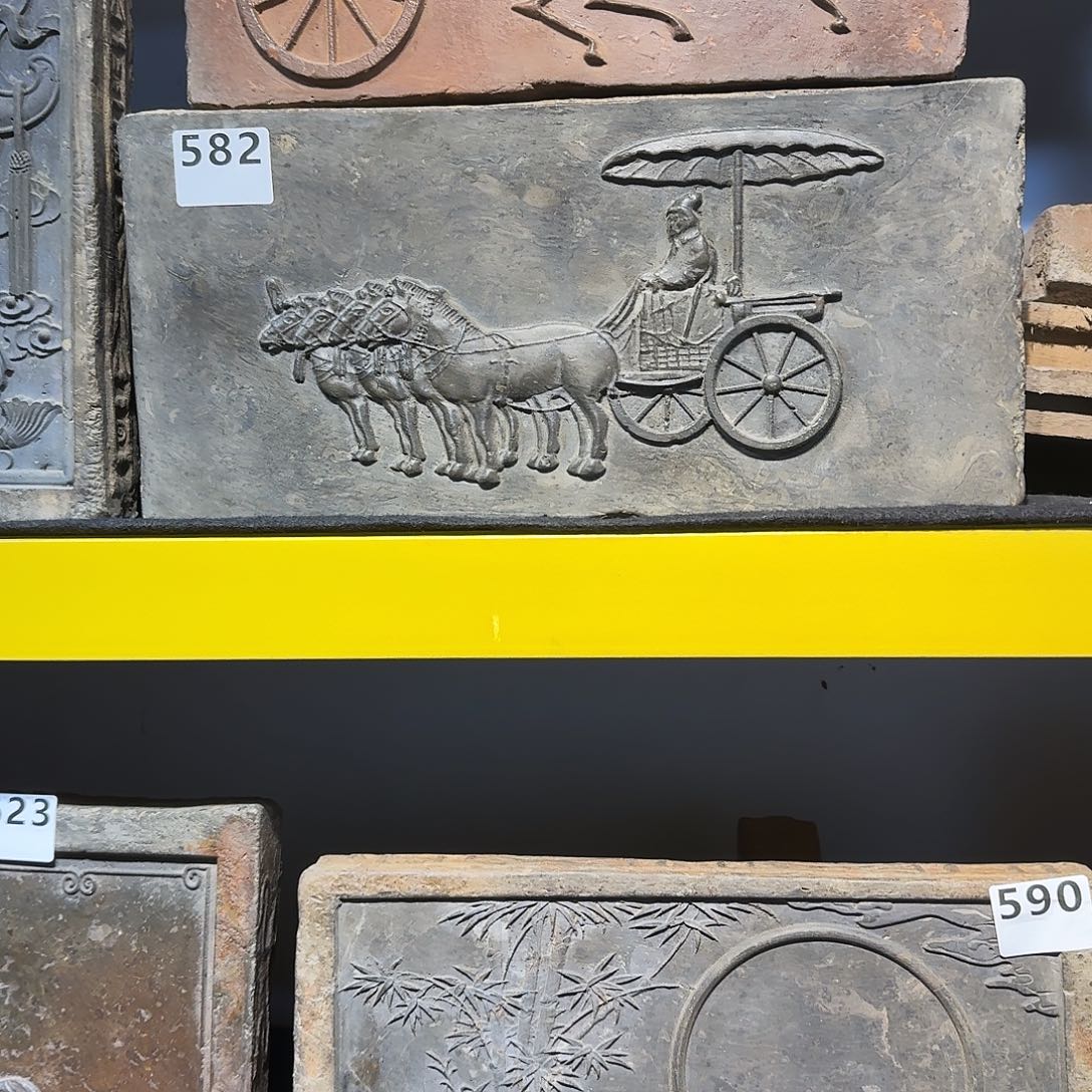 老砖后刻干泡茶台