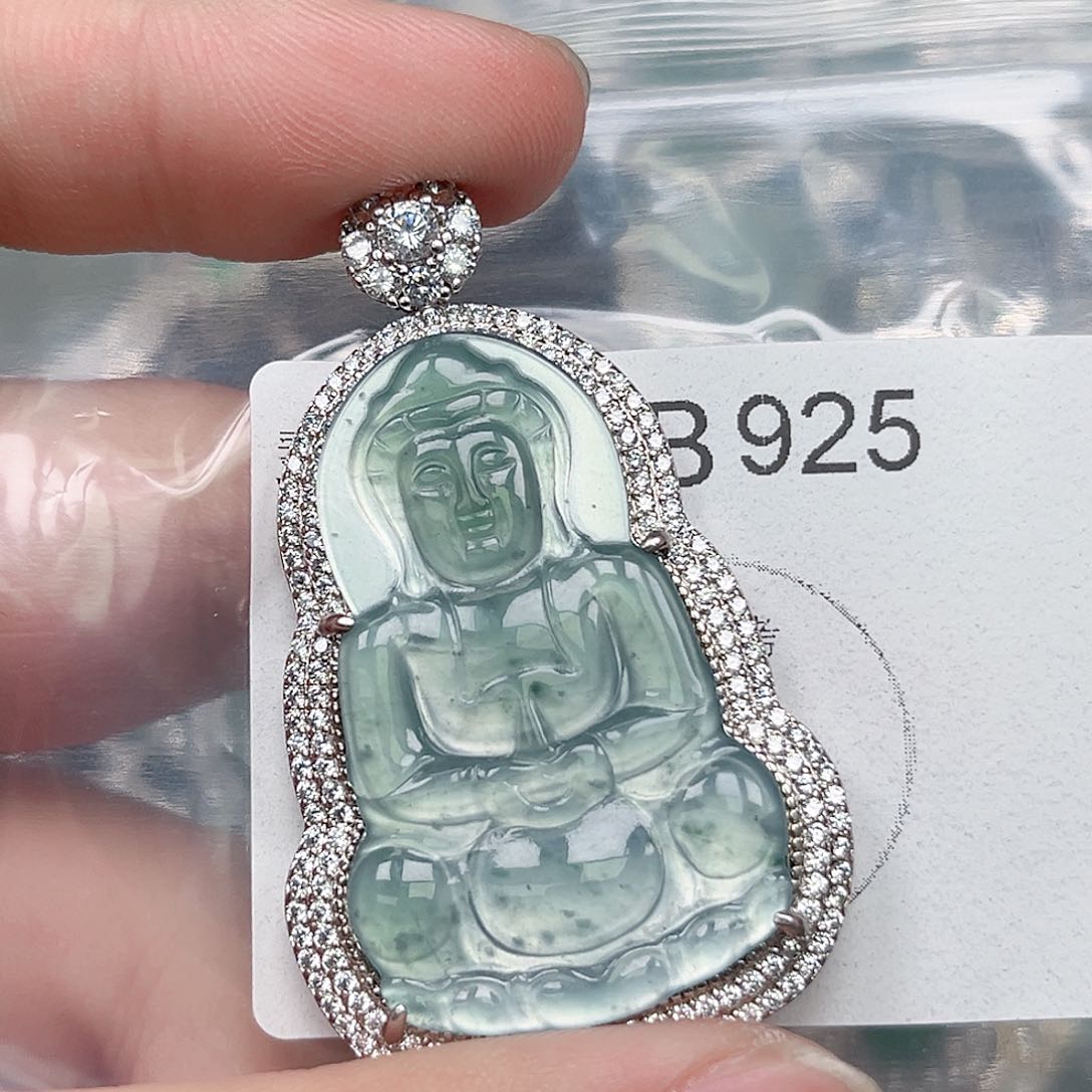 翡翠未镶嵌颈饰翡翠925