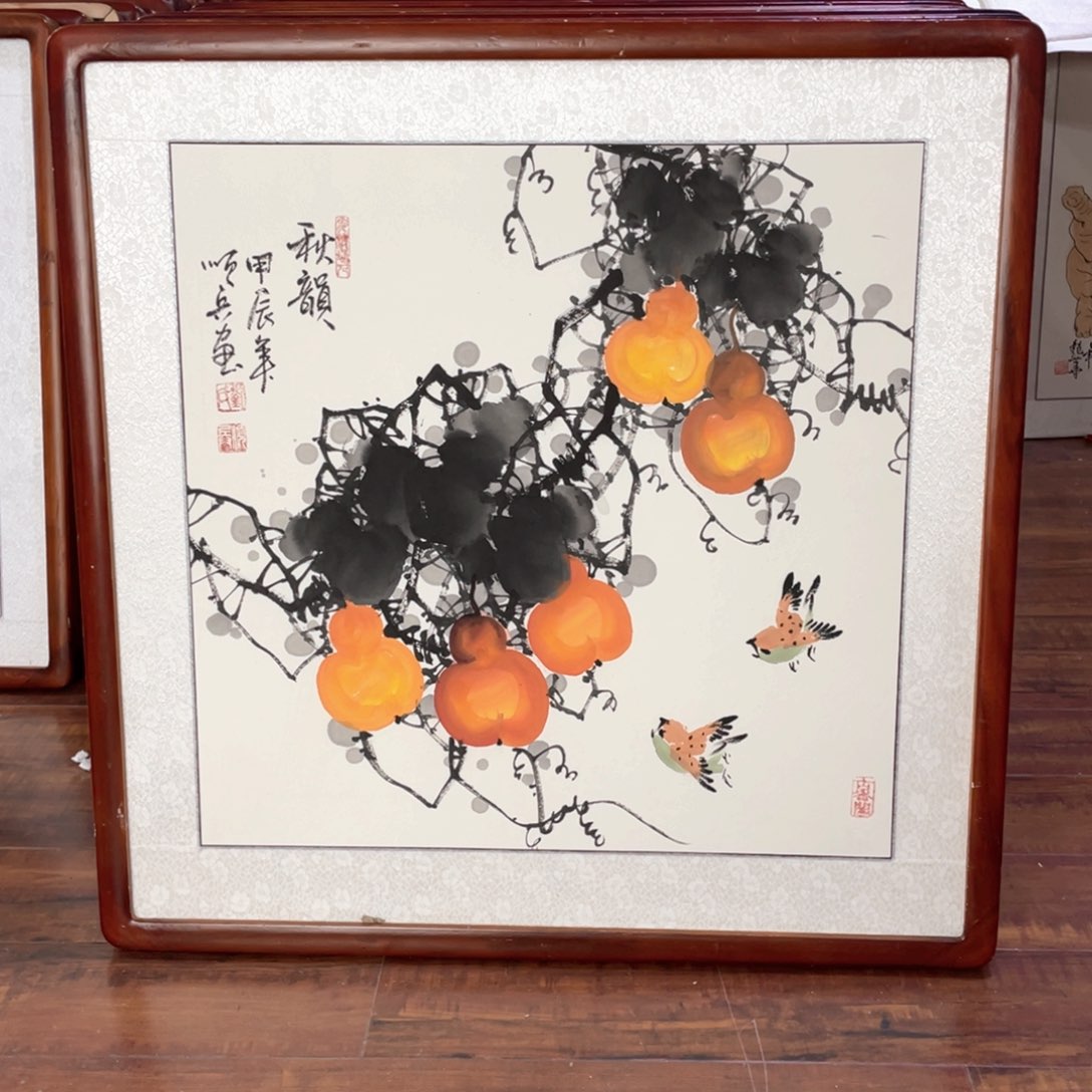 国画带框尺寸63*63厘米