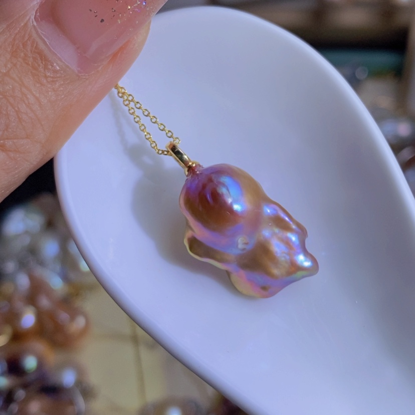 【闪购商品】淡水珍珠天然淡水珍珠（微瑕）合金