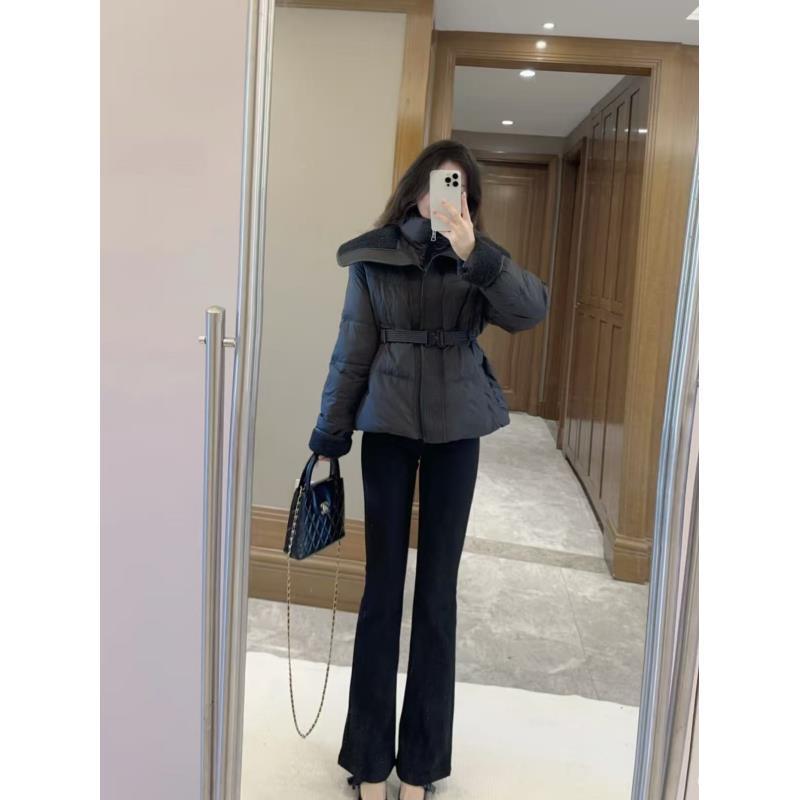 小雅姐姐 【雪羽倾城】秋冬加厚高腰修身弹力羽绒微喇裤KH97