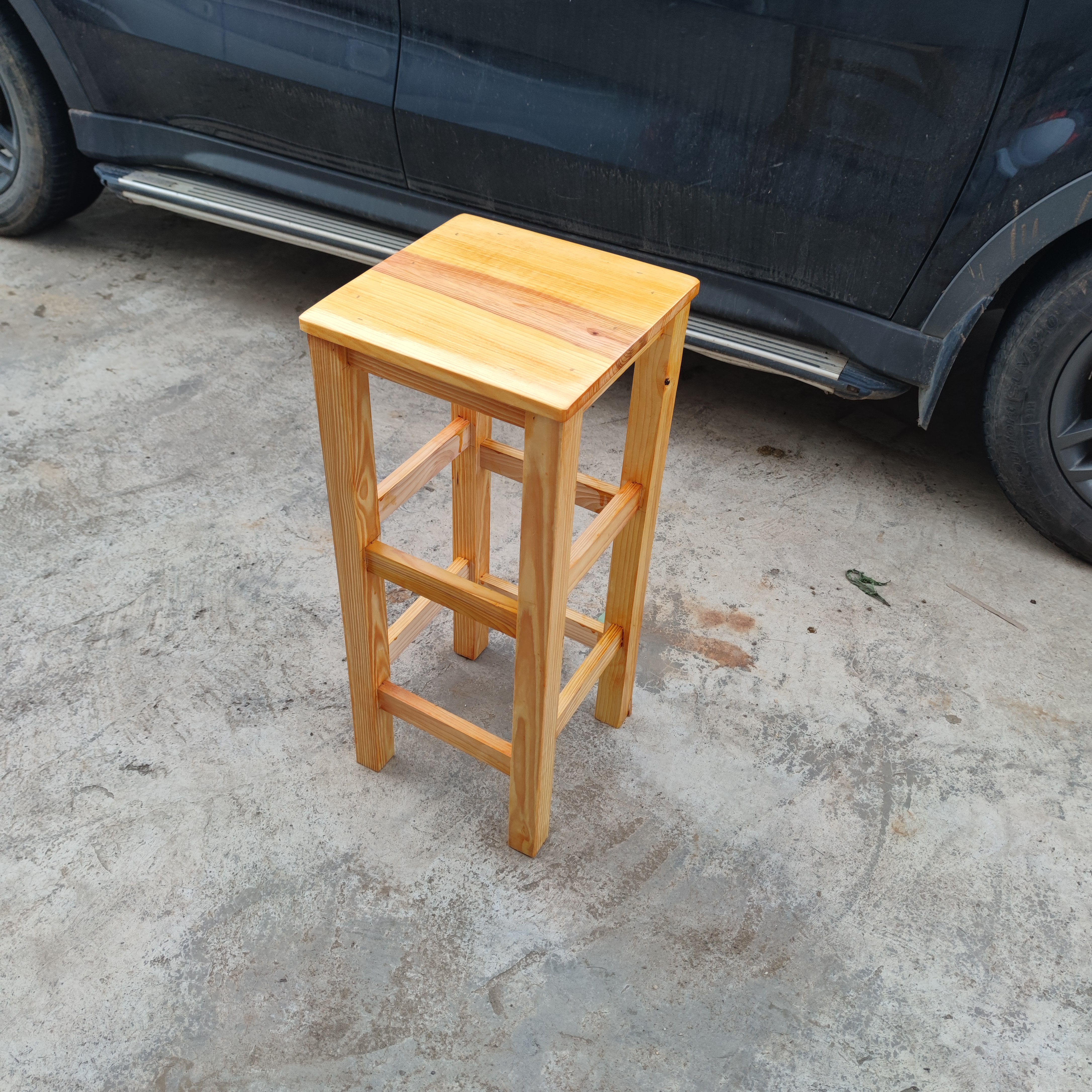 70厘米高全实木凳子工厂车间高凳子菜市场摆摊凳家用梯凳