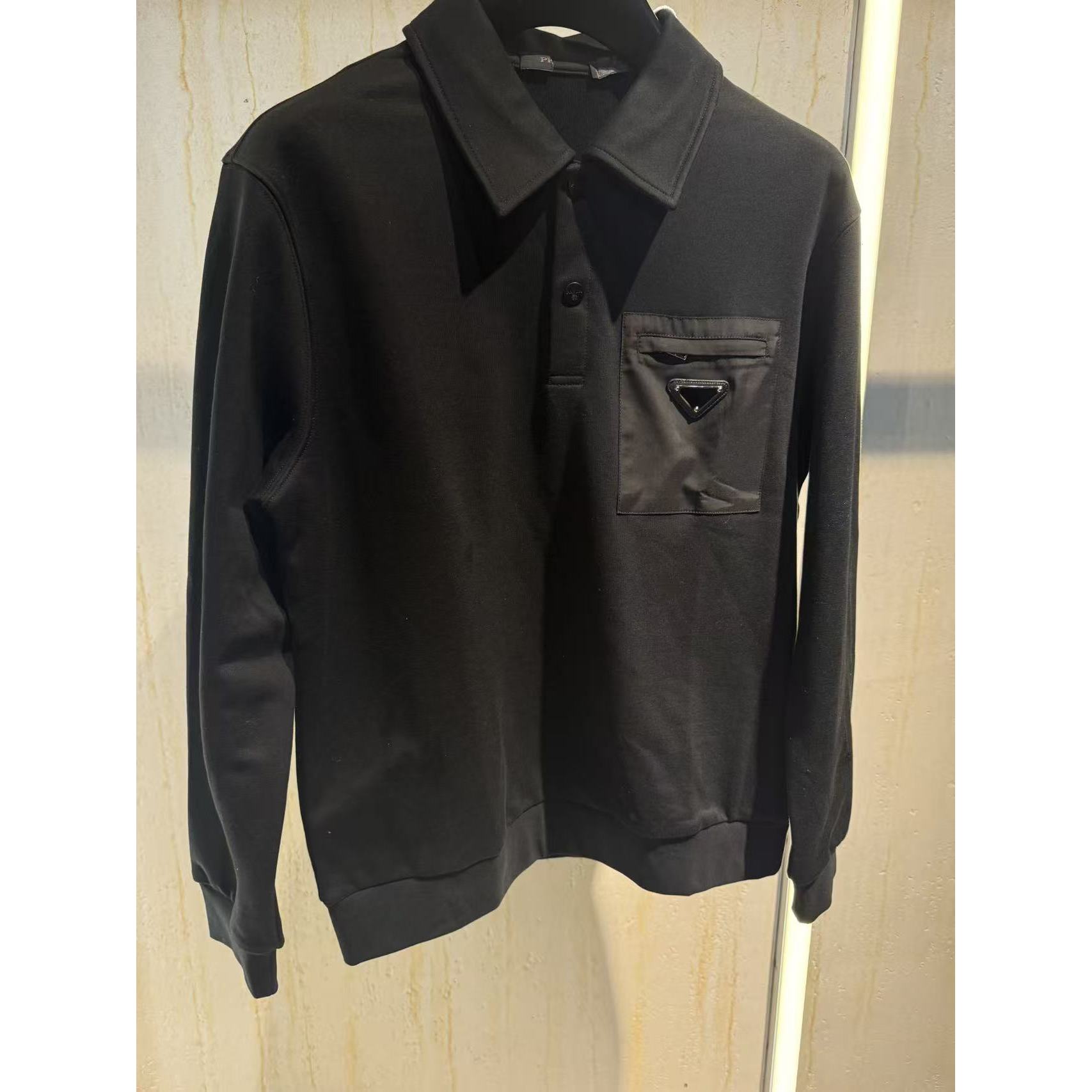 PL-拎包客 男装翻领卫衣2507