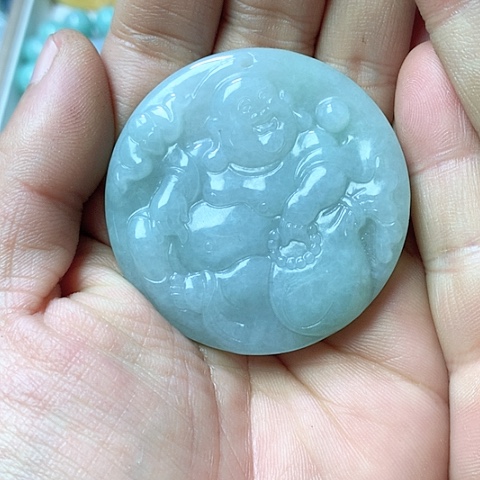 翡翠颈饰未镶嵌天然缅甸翡翠a货