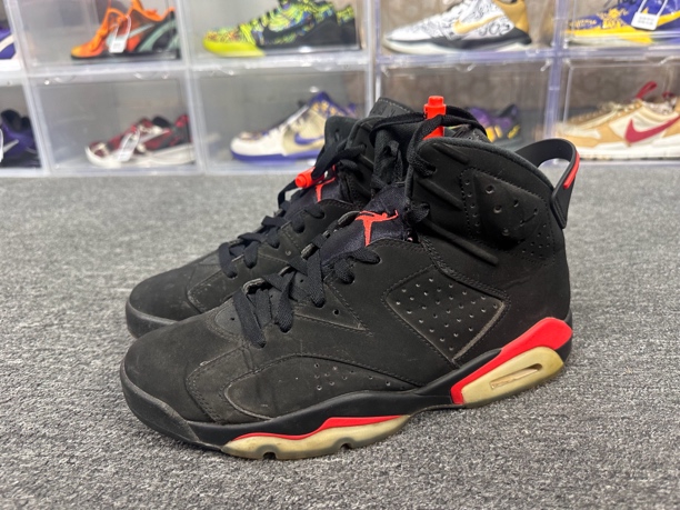 90新 AIR JORDAN 42.5码 aj6黑红 原盒