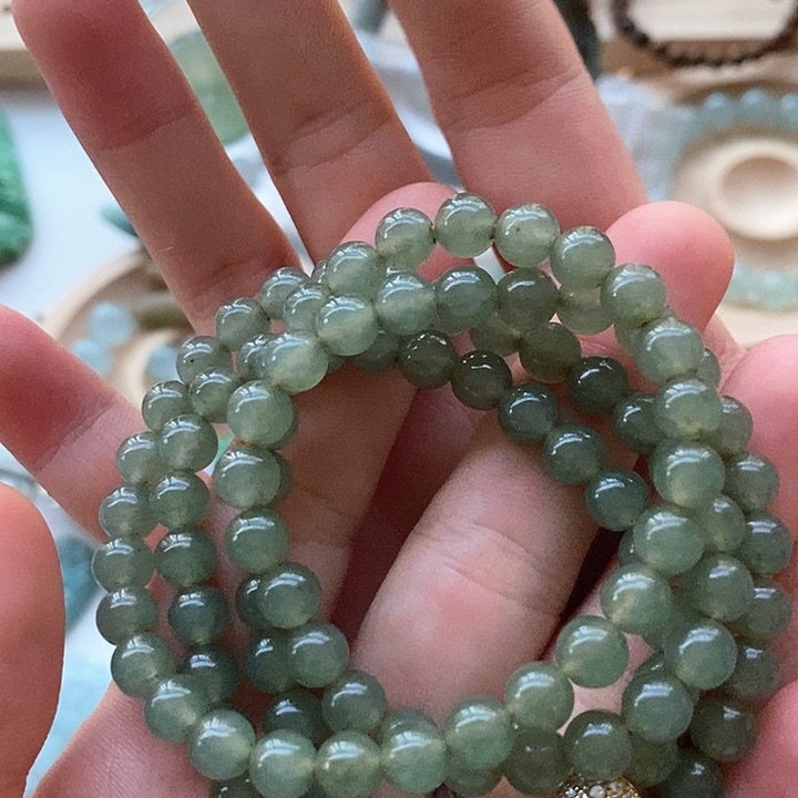 未镶嵌手链翡翠花*翡翠