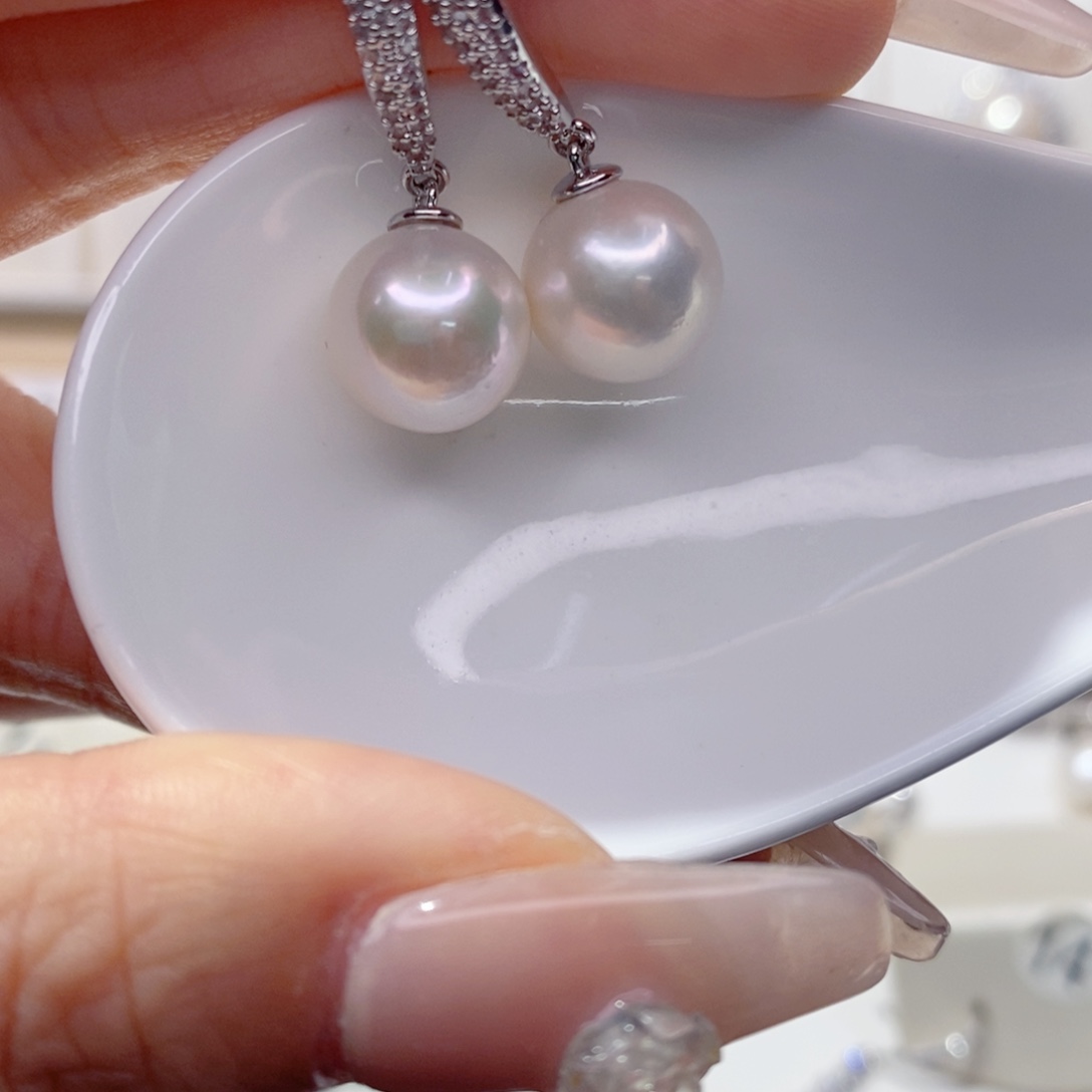 淡水珍珠耳饰合金