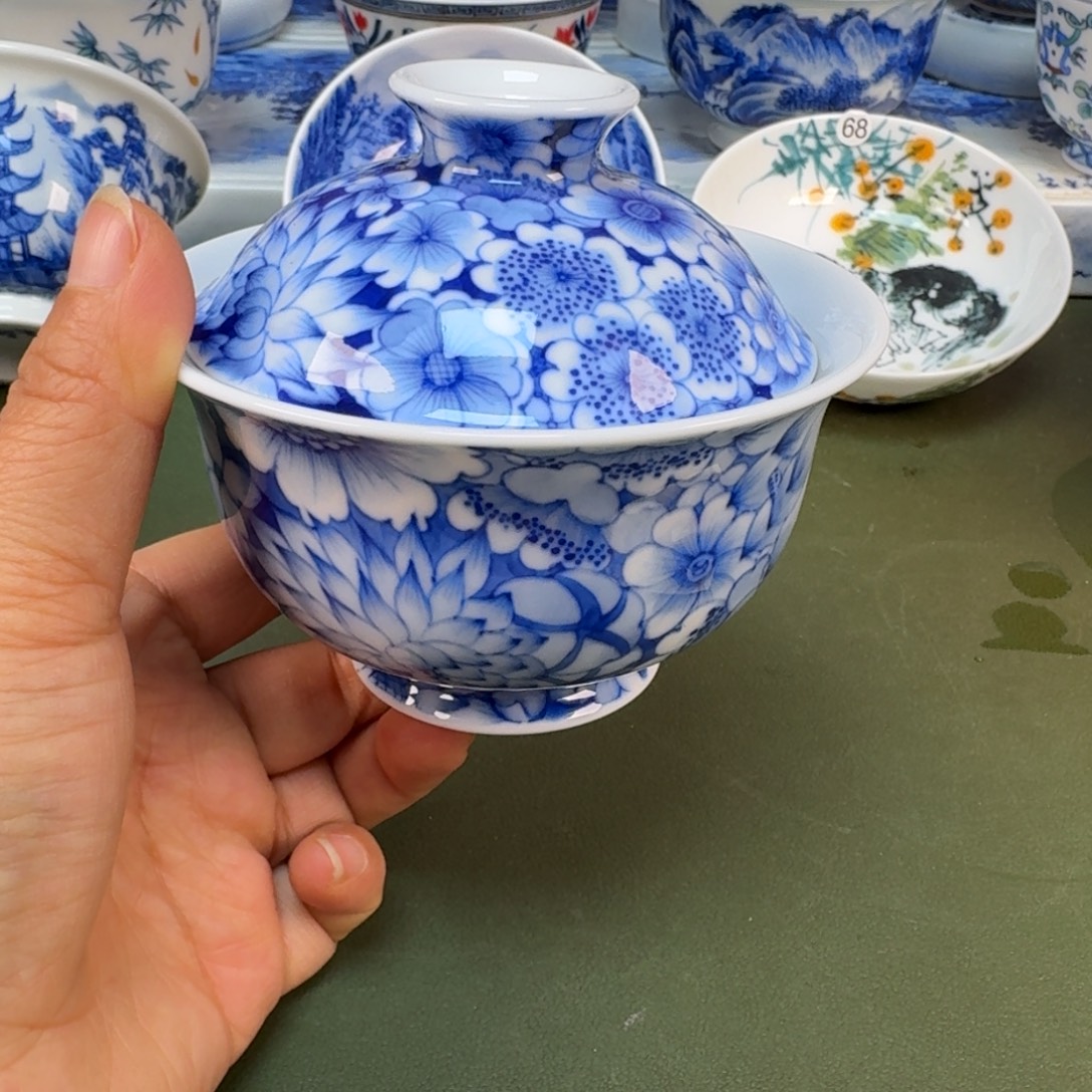 陶景德镇纯手绘茶具圆圆253