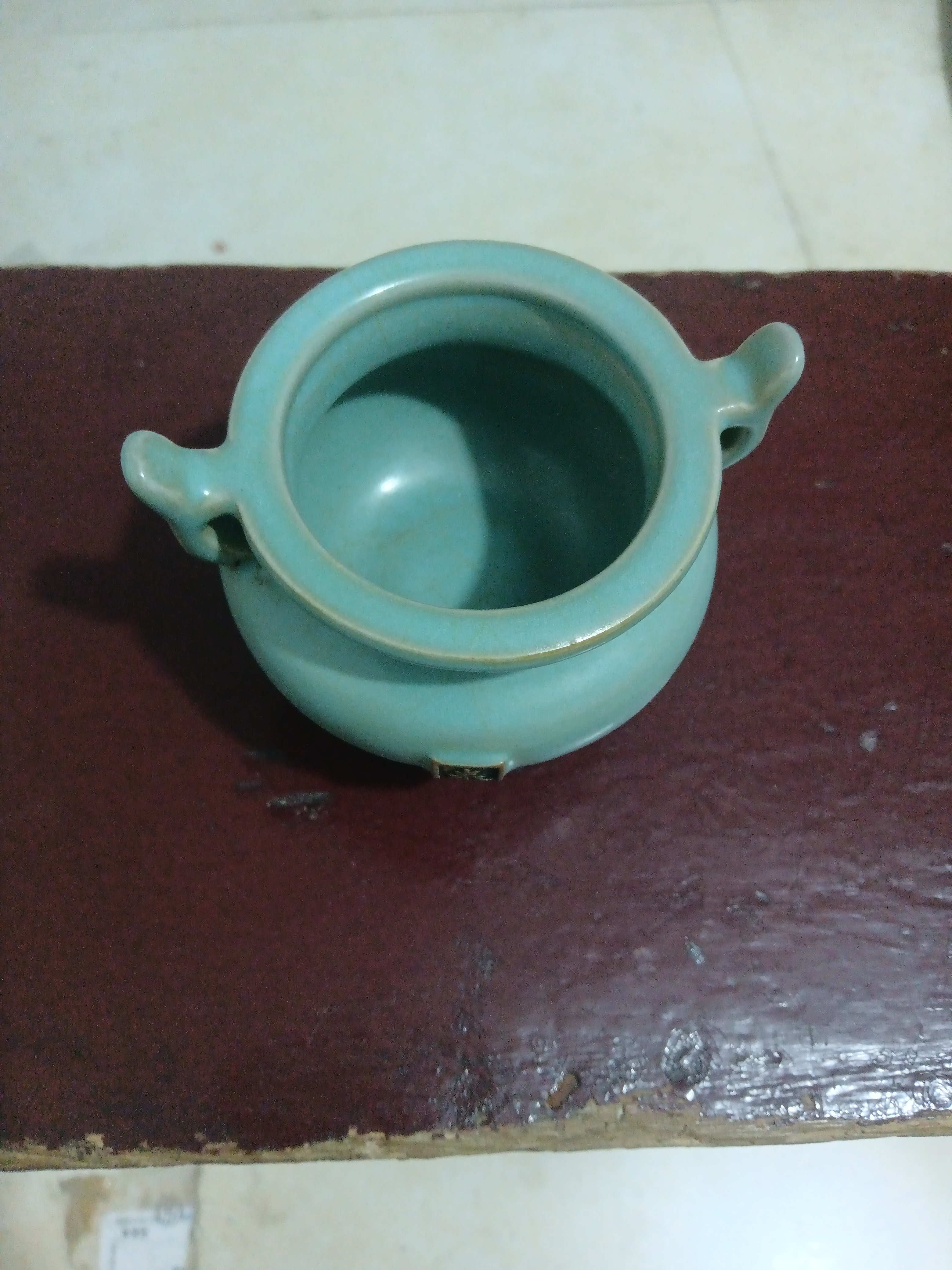 天青色汝窑三足炉