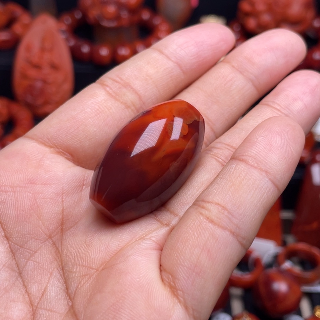 南红玛瑙珠宝奇石未镶嵌吊坠