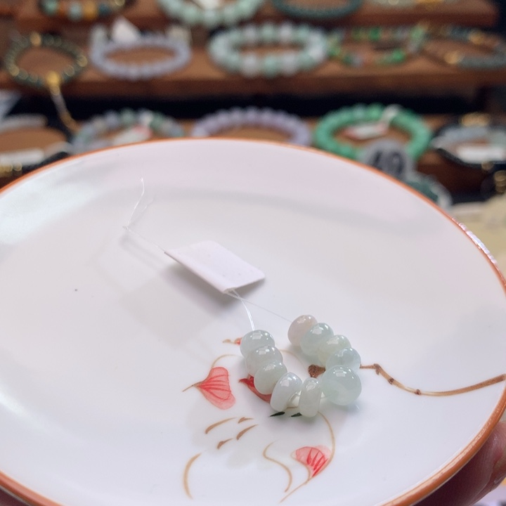 翡翠未镶嵌手链翡翠d51卡5.6