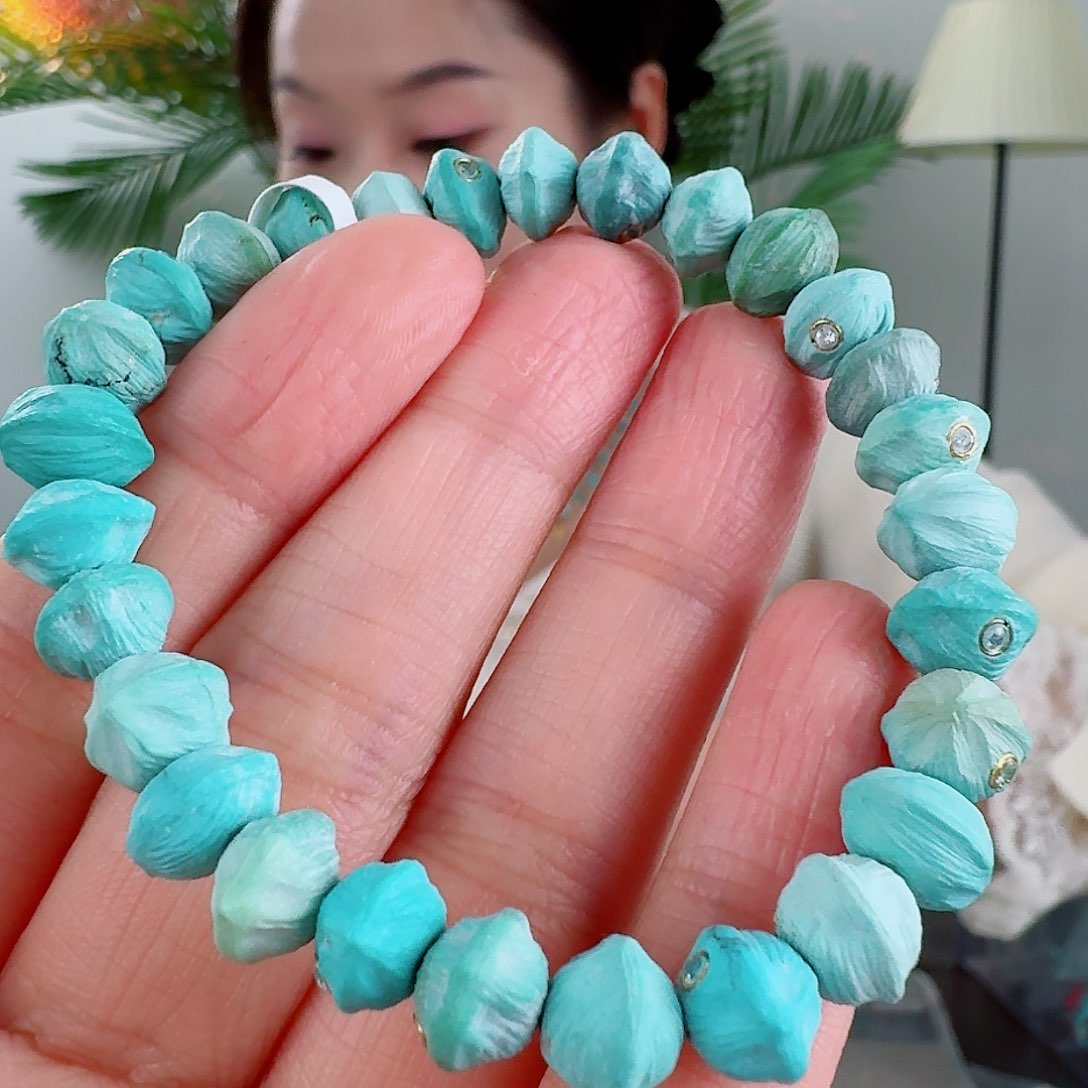 绿松石珠宝奇石未镶嵌