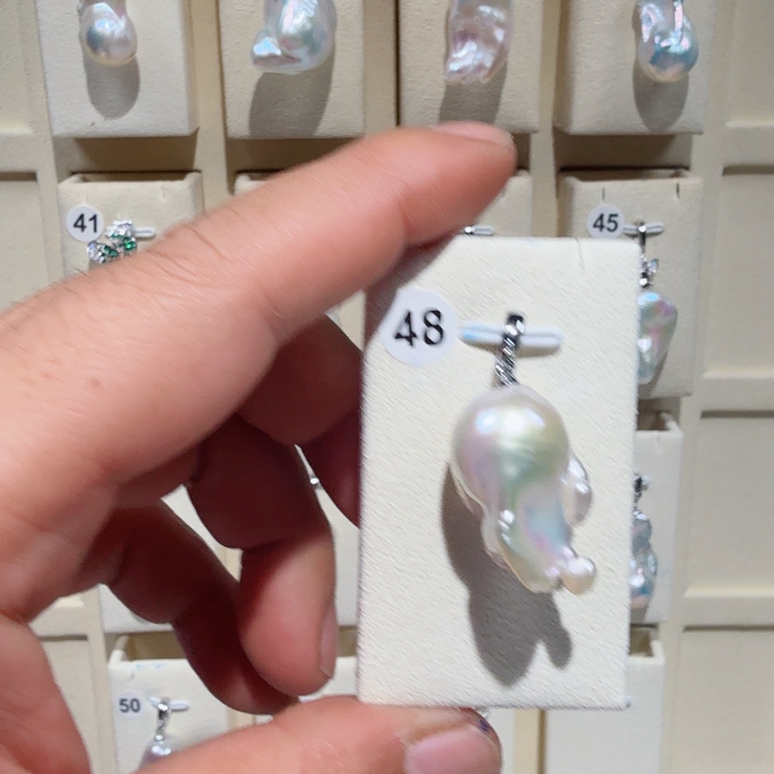 淡水珍珠合金吊坠(不含链)