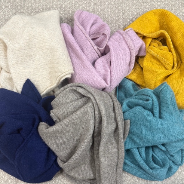 蒙古国cashmere山羊绒披肩三角巾保暖围脖