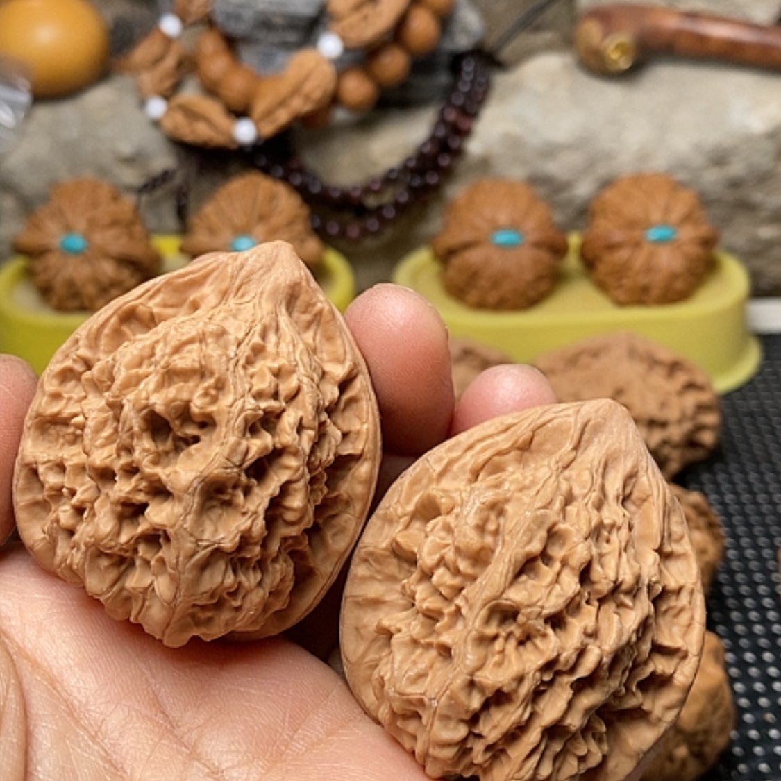 【闪购商品】文玩核桃把件42官帽