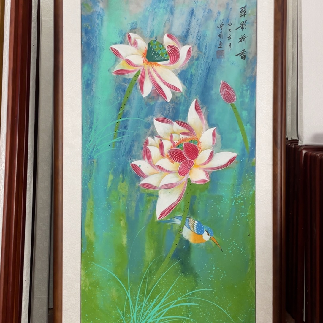 国画带框尺寸63*123厘米