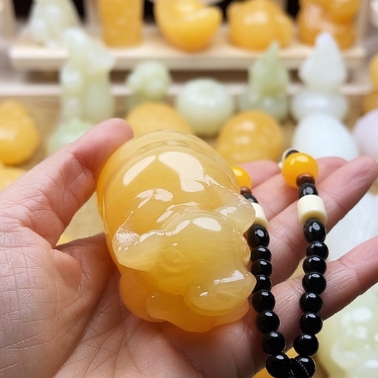 题***壁玉天然玉石手把件