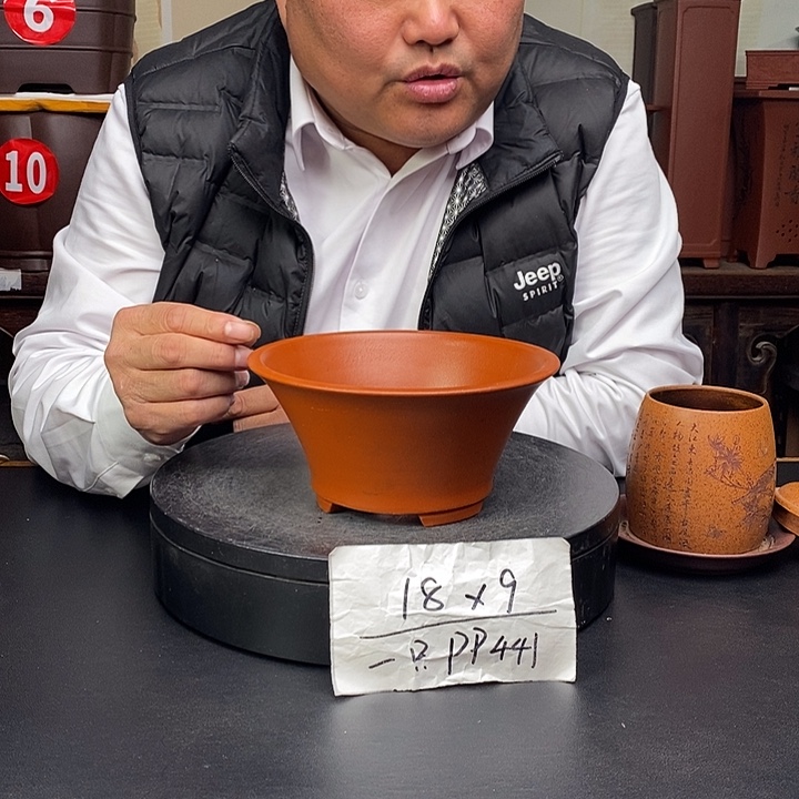 紫砂花盆货号一只PP441