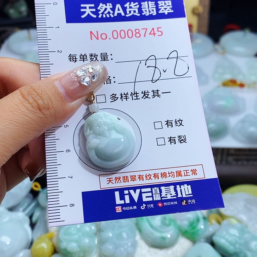 翡翠未镶嵌毛衣链8745