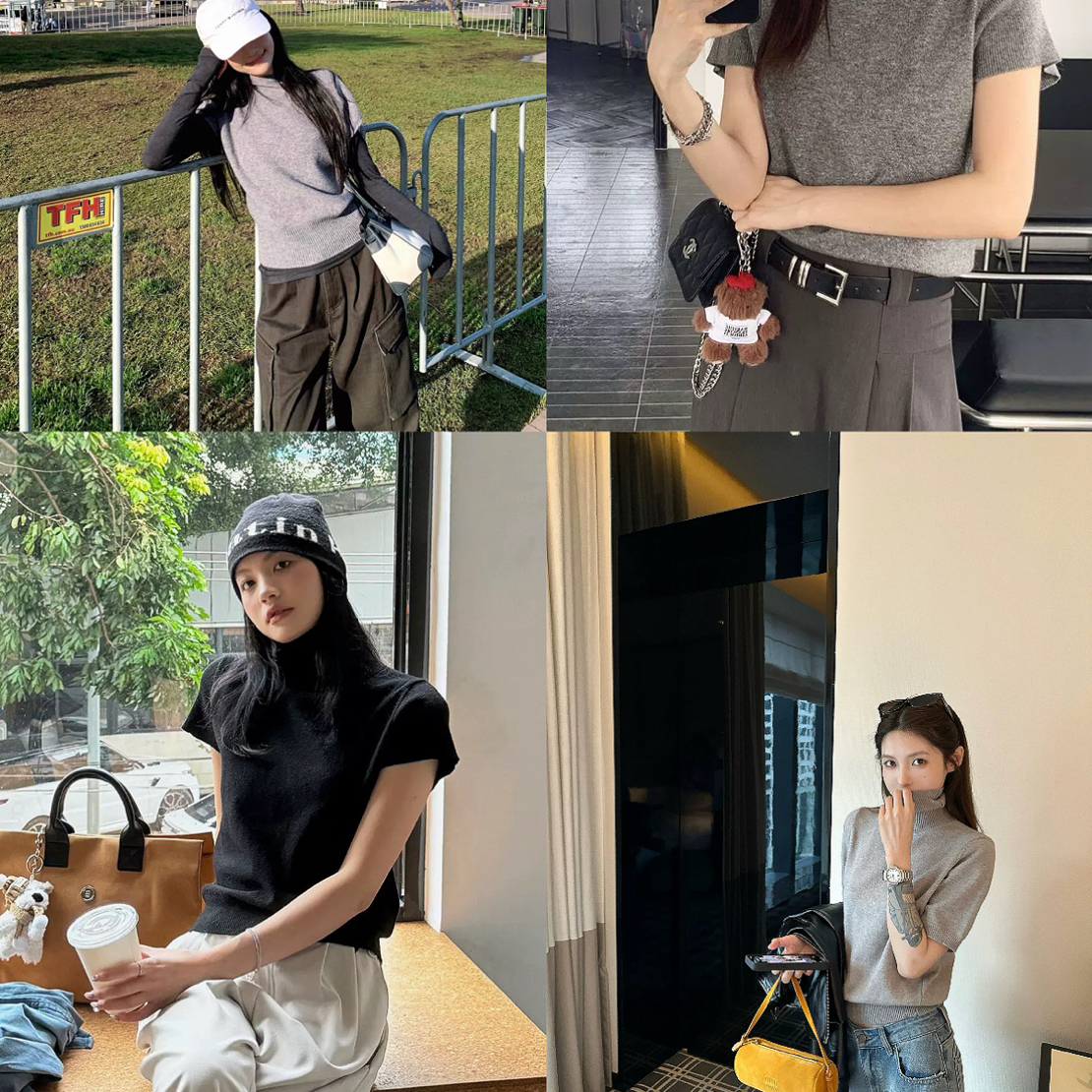 五色高领“气质韩系针织打底”