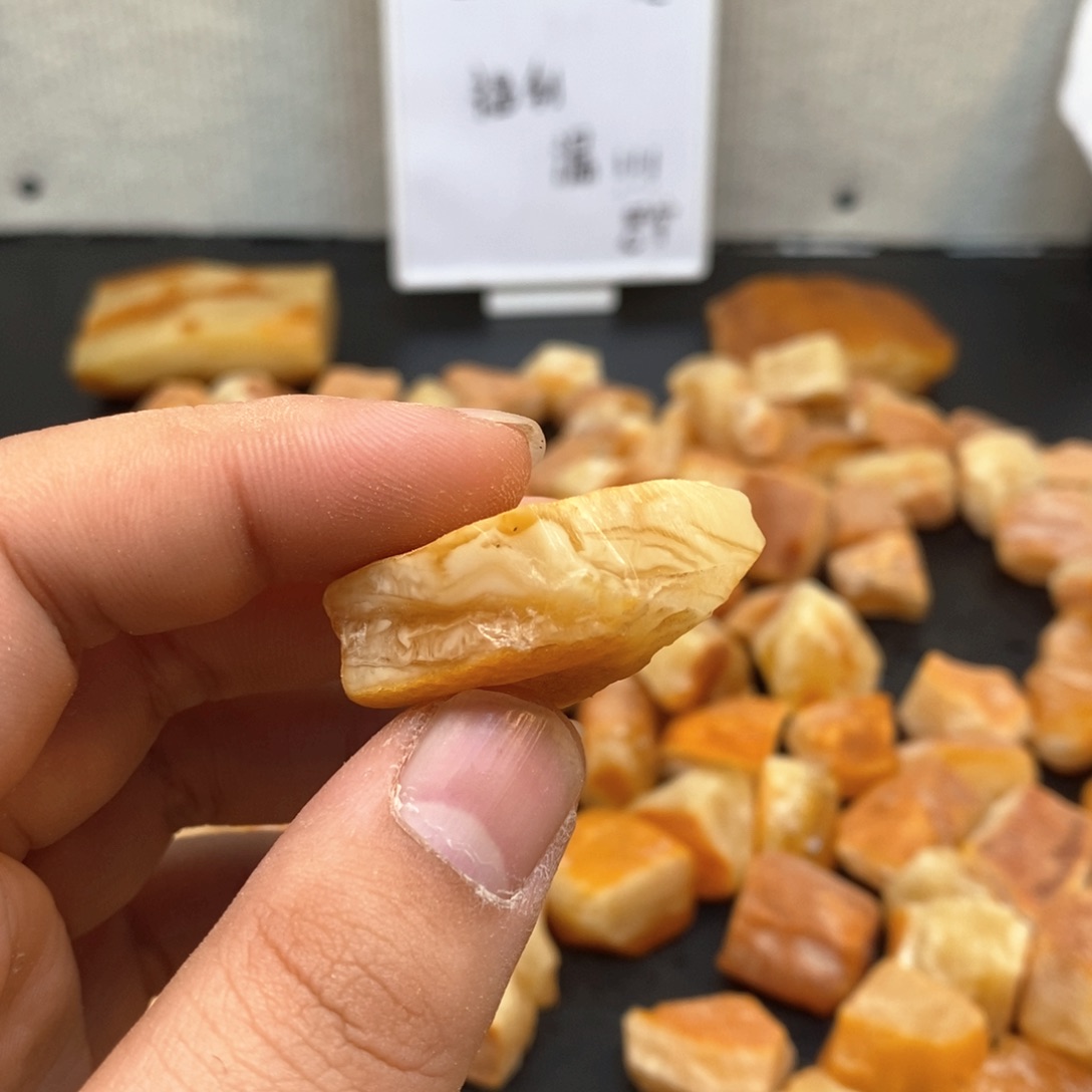 定制琥珀未镶嵌K****e天然蜜蜡原石加工不退不换