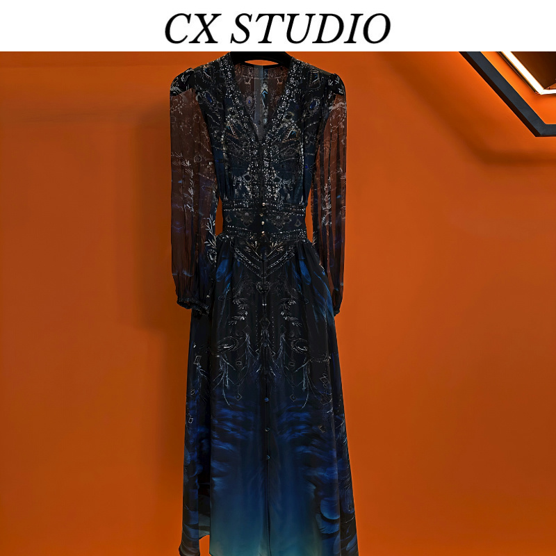 编码02 经典收腰轻奢时尚春夏季连衣裙（定制女装）TG623