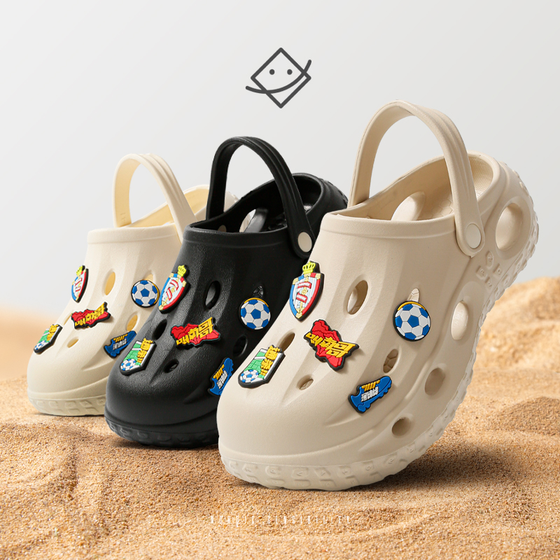 珂缔缘叫南哥夏日透气男士防滑耐磨户外沙滩休闲清凉洞洞鞋S1078