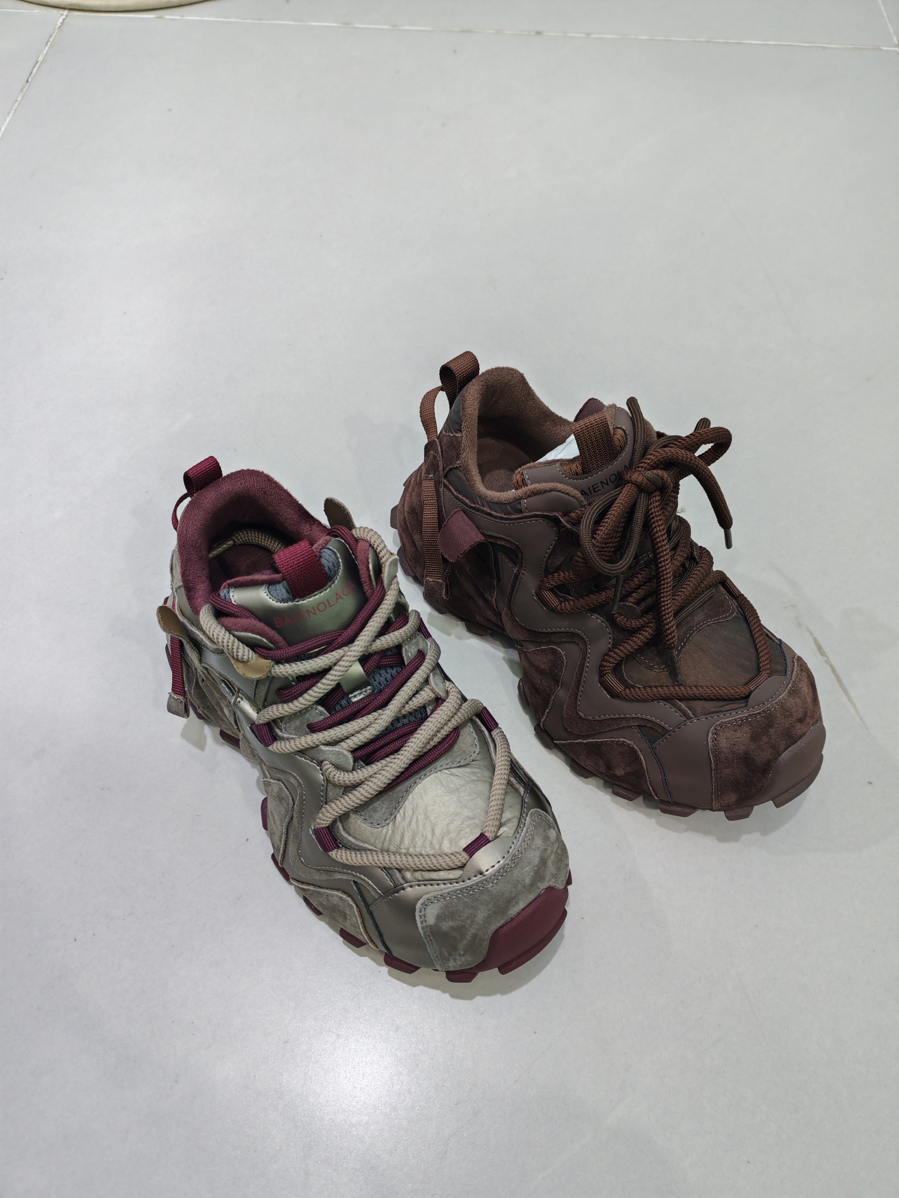 秋季系带真皮金属厚底松糕加绒老爹鞋运动鞋