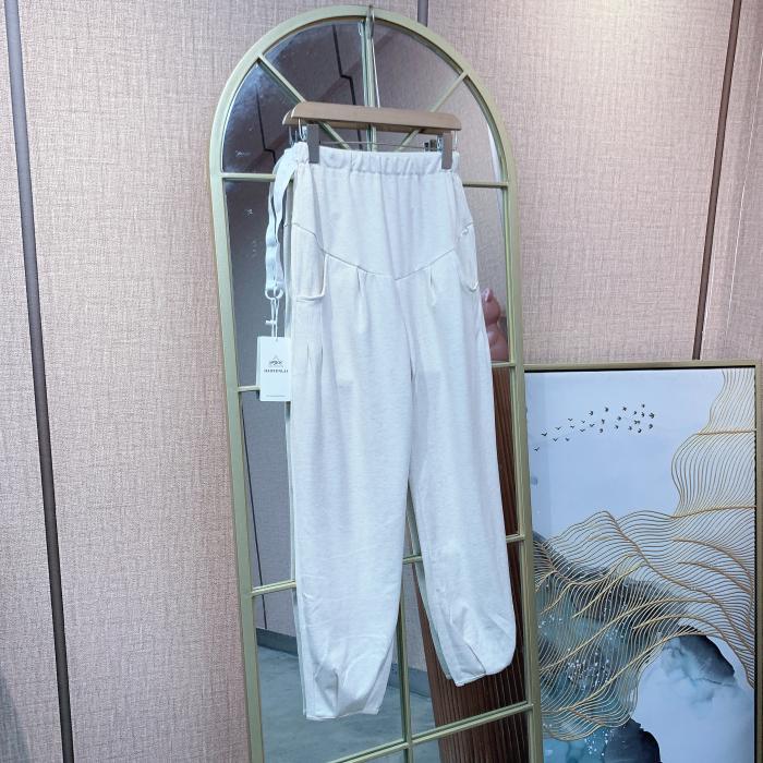 LL098孕妇白色裤子M90-120 2XL150