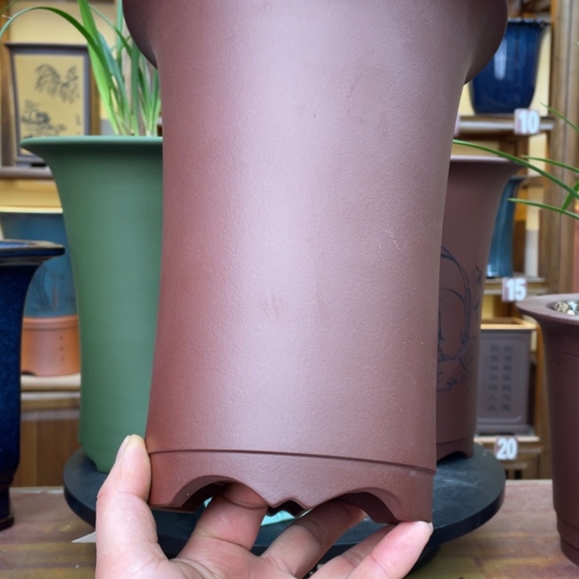 【闪购商品】紫砂花盆兰花725855598536585855