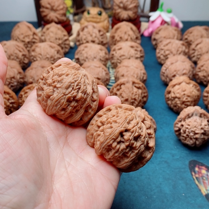 把件文玩核桃白狮子42