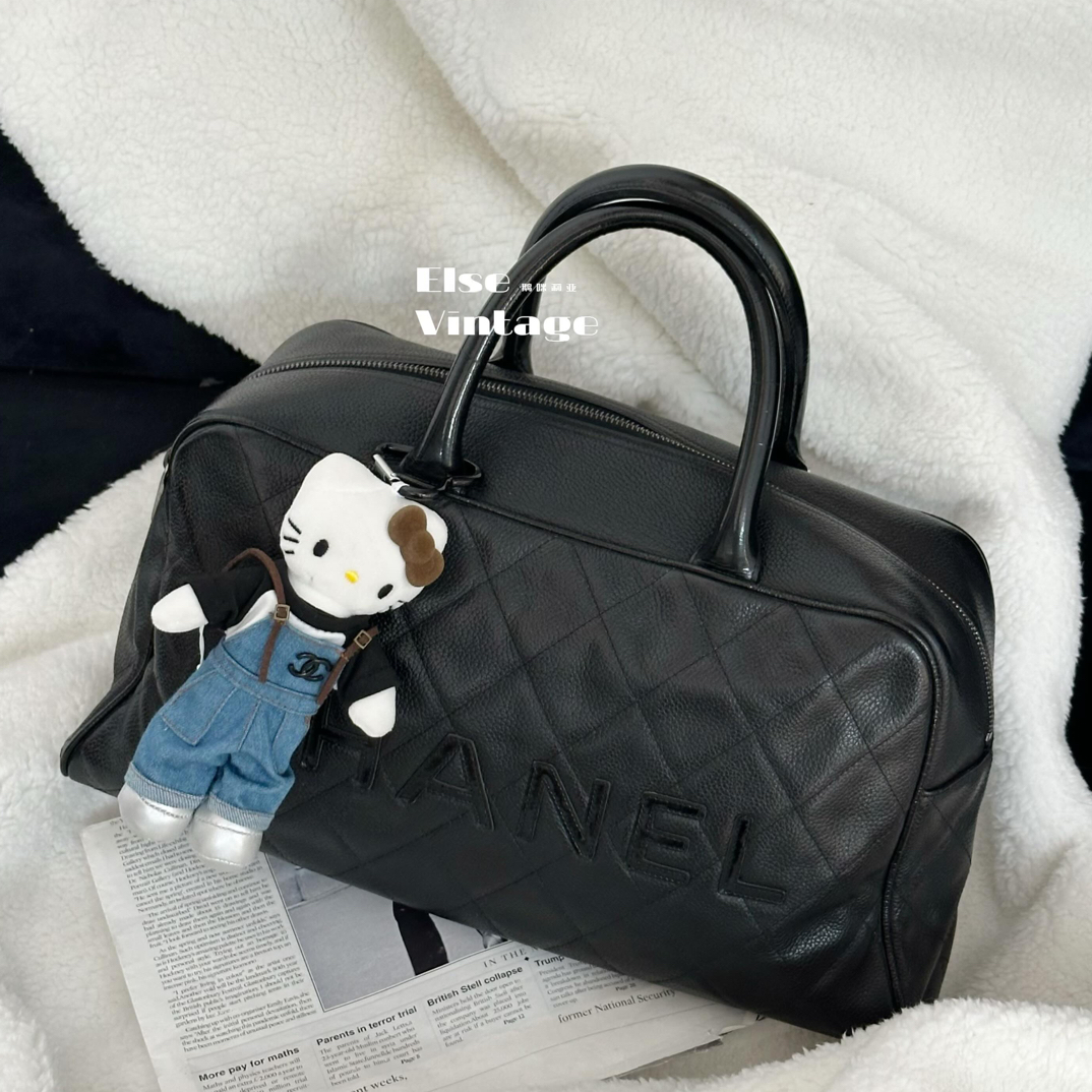 95新 Chanel/香奈儿 Chanel黑鱼子酱保龄 