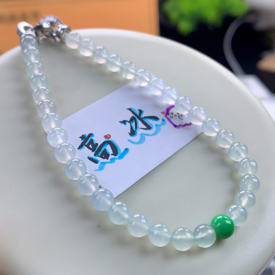 翡翠未镶嵌手链卡5