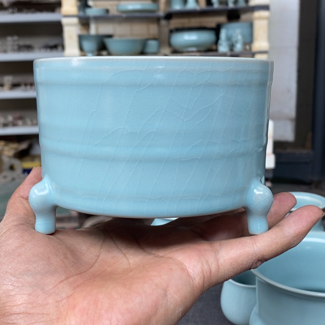 摆件抱朴汝瓷仿古一级