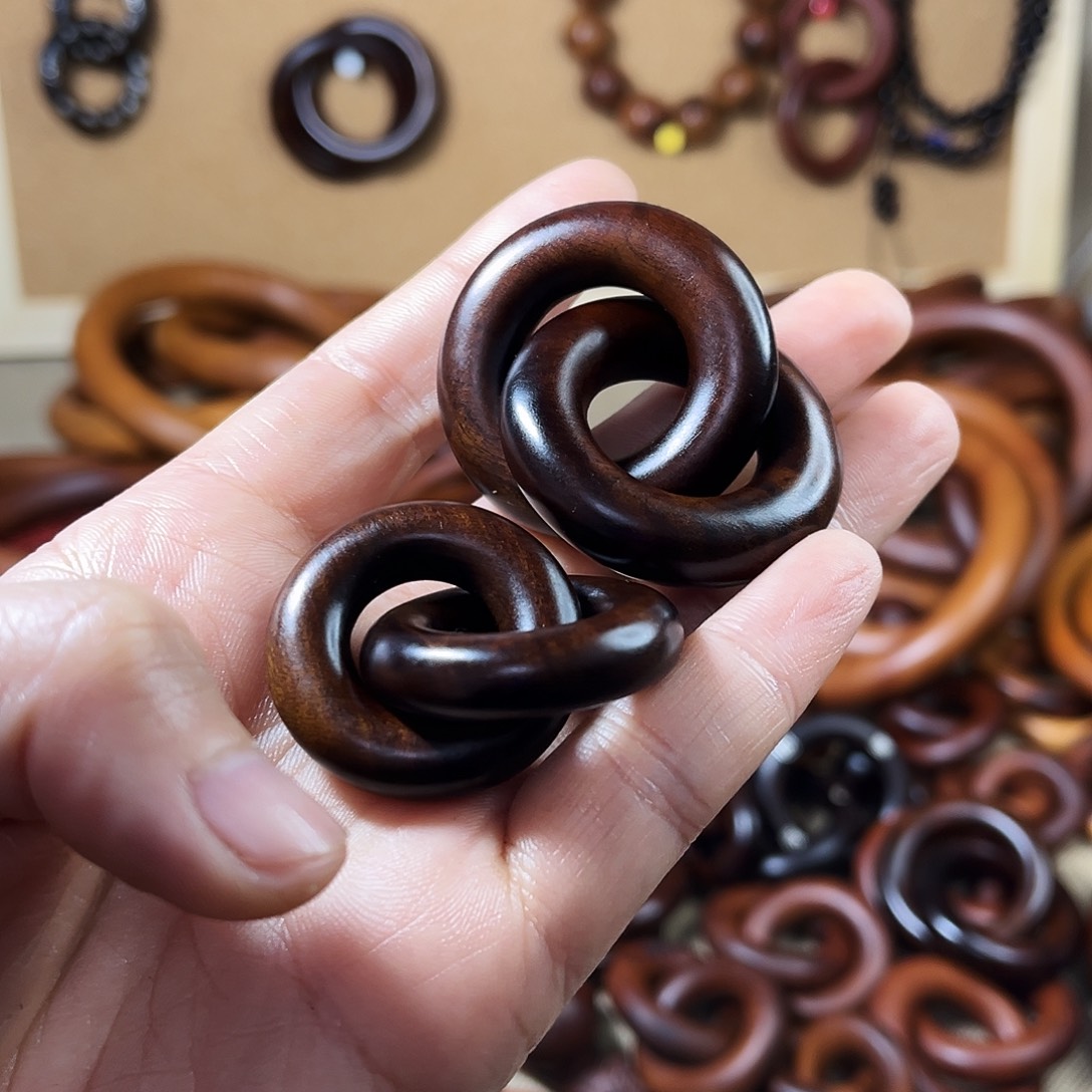 黄***河木质非金属1.5圈口2.0圈口枣木玉化