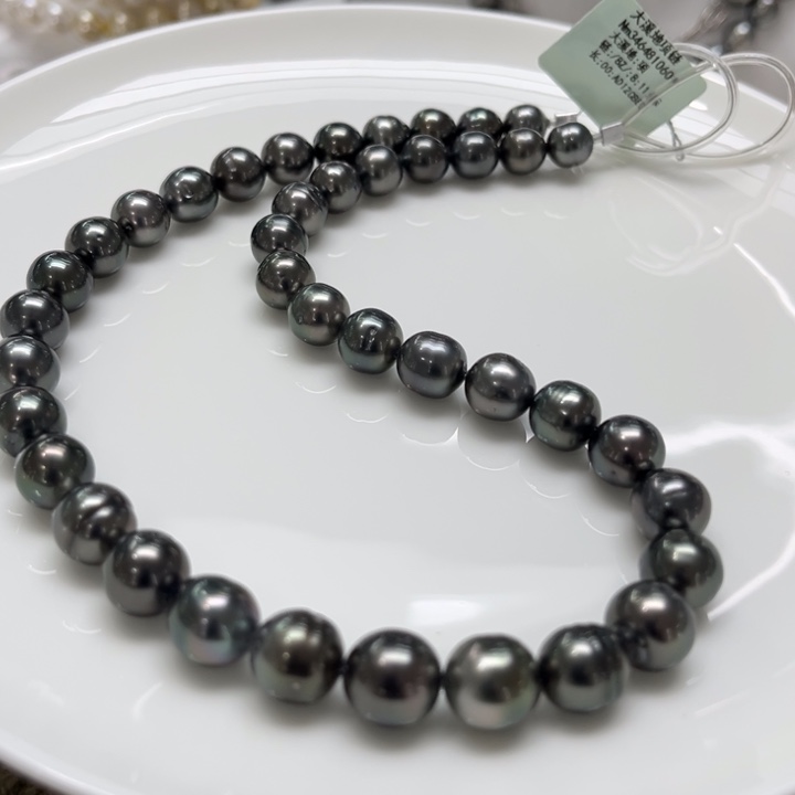 海水珍珠项链银S925镶嵌可打8折