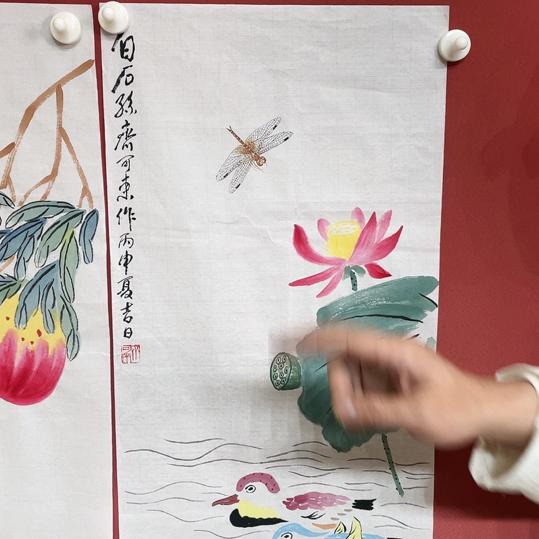 【闪购商品】国画卖****孩冯老师手绘作品