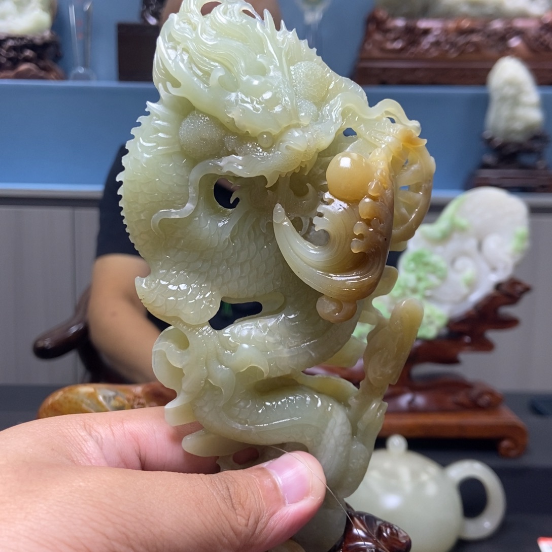 和田玉未镶嵌摆件