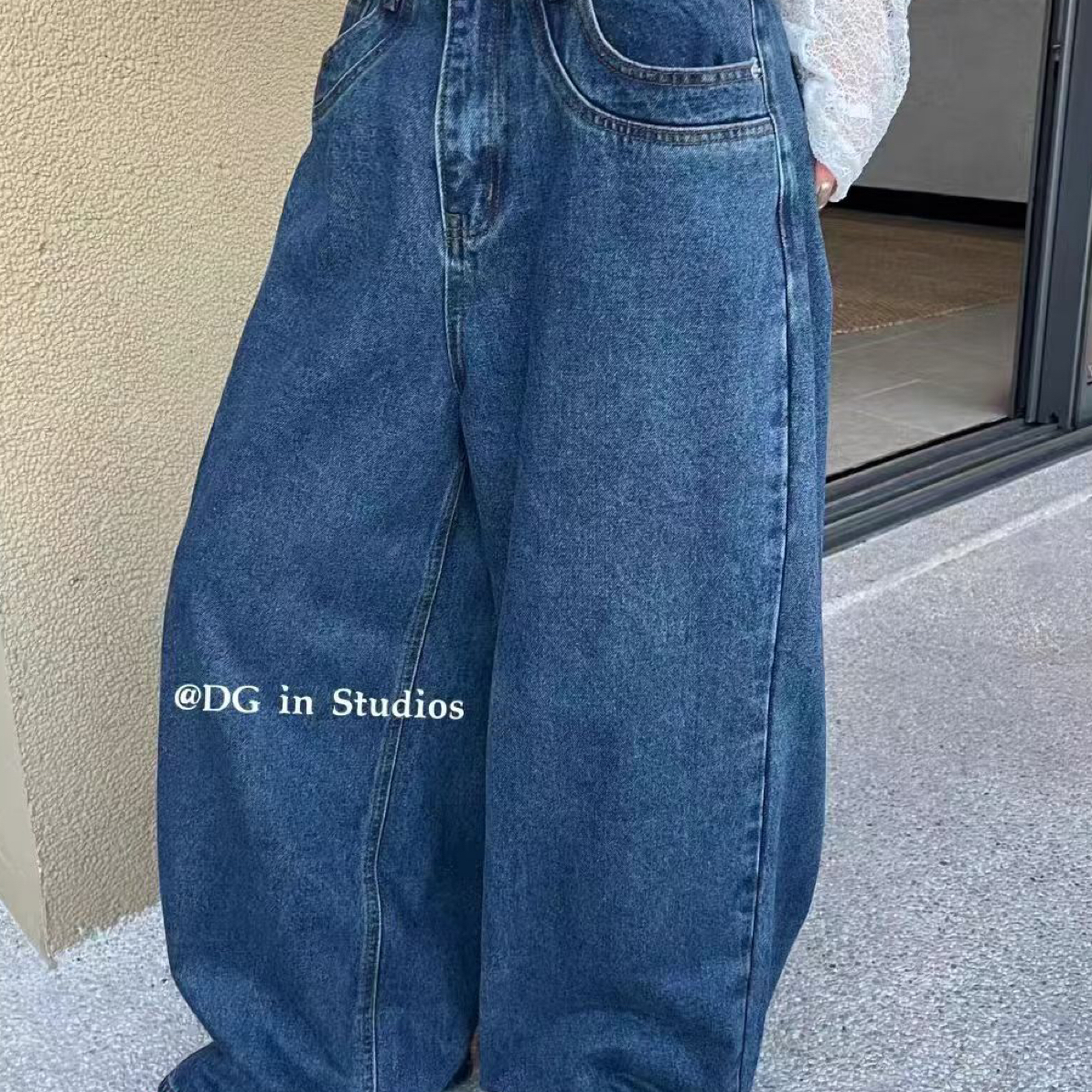 RX大码女装6951加绒冬季水洗牛仔裤洋气百搭显瘦