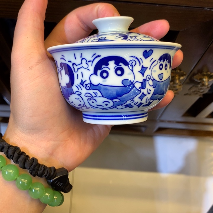 特价蜡笔小新两才盖碗166号