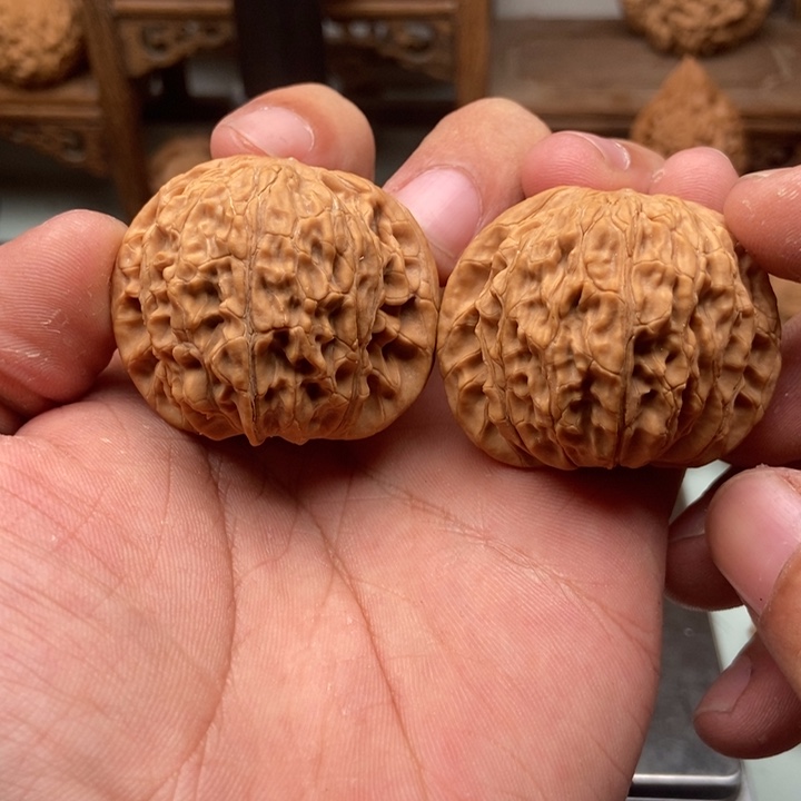 文玩核桃把件e*m40全品磨盘