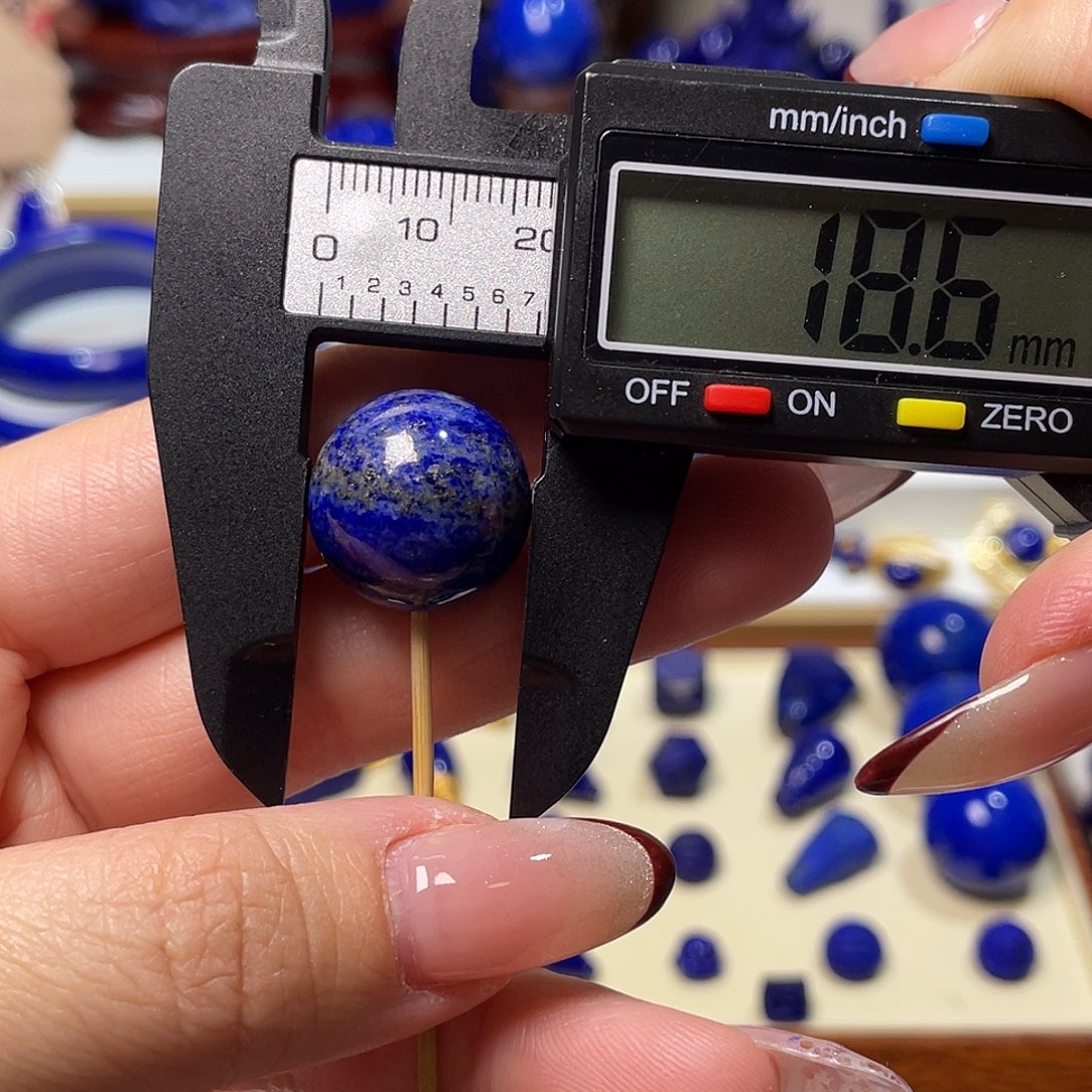 青金石未镶嵌福利单珠18.6