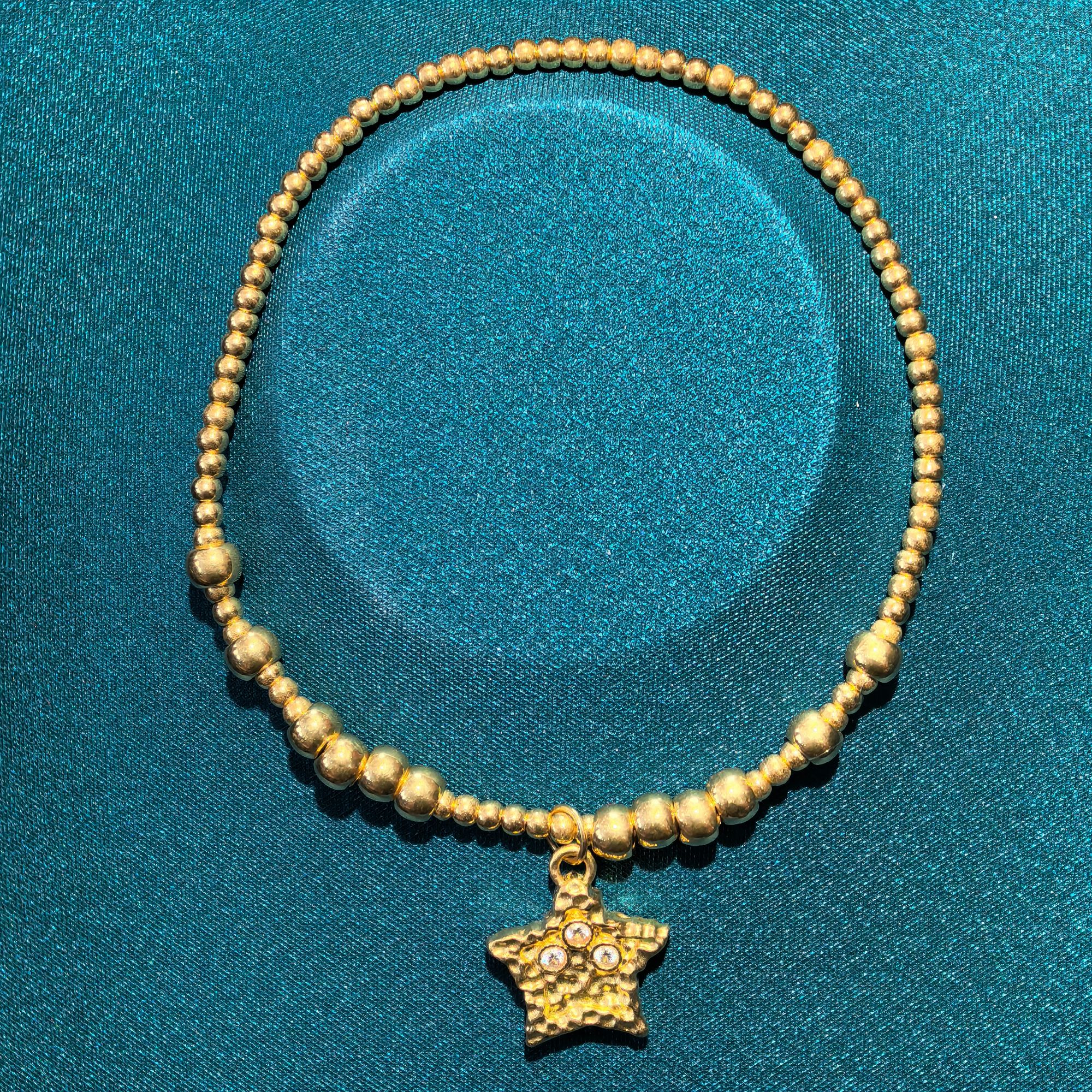 【艺馨专享】足金999投资金 卡4mm星星 BP 91295