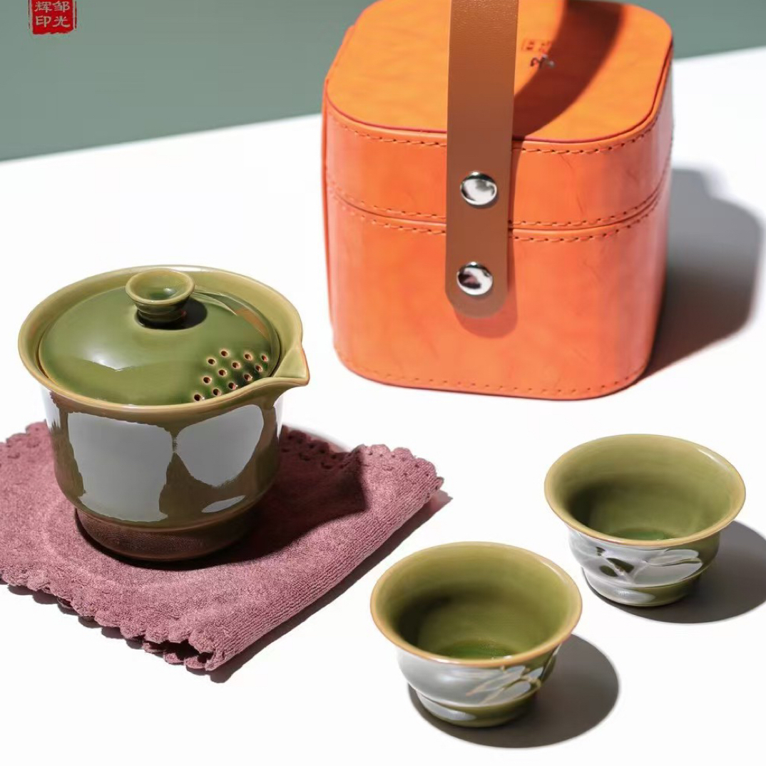 建窑建盏旅行套装茶具天目盏陶瓷主人杯茶杯纯手工品茗杯茶盏茶具