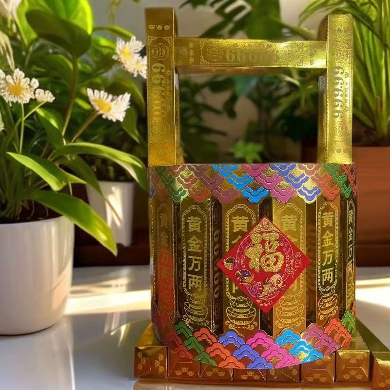 一桶金材料包（送12件套大礼包）   烫金卡纸花边带教程无工具