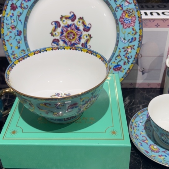 骨瓷珐琅彩瓷器123