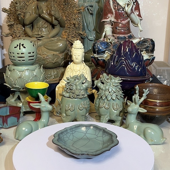 瓷片摆件摆件摆件