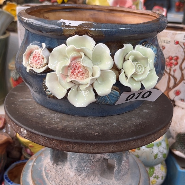 紫砂花盆粗陶材质多肉花盆