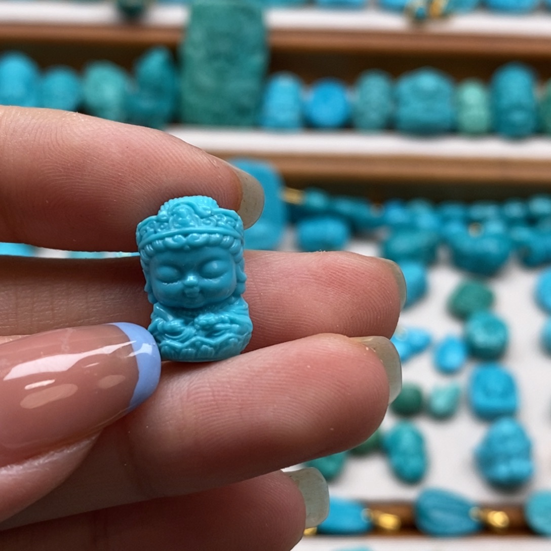 绿松石未镶嵌颈饰柳**莺