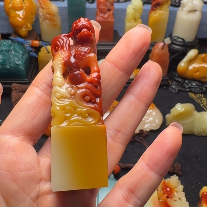 晨***风寿山石印石寿山石芙蓉